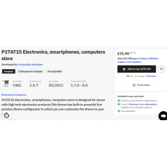 v2.5.0 P17AT15 Tienda de electrónica, smartphones, ordenadores Plantilla [v1.7, v8x] Prestashop